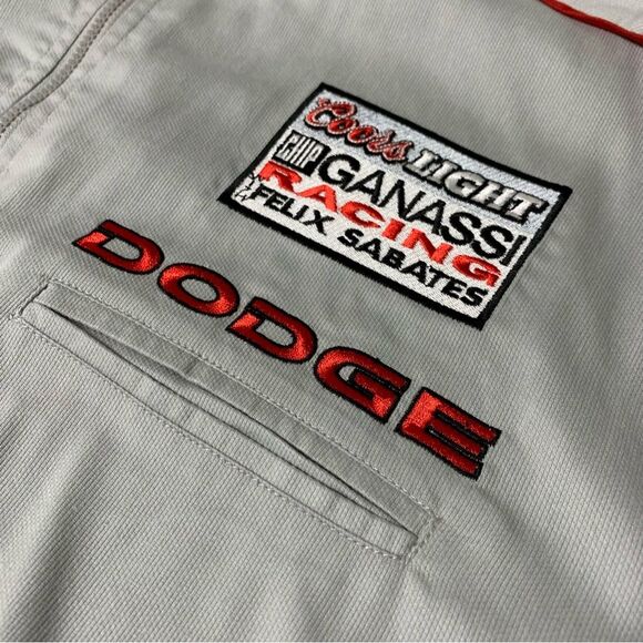 Chase NASCAR Sterling Marlin Coors Light 1/4 Zip Pull-Over Crew Shirt Med #919 - Picture 8 of 10